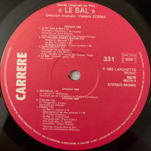 Le Bal (Bande Originale Du Film)