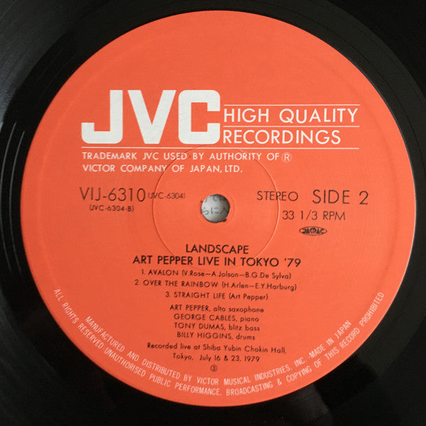 Landscape - Art Pepper Live In Tokyo '79