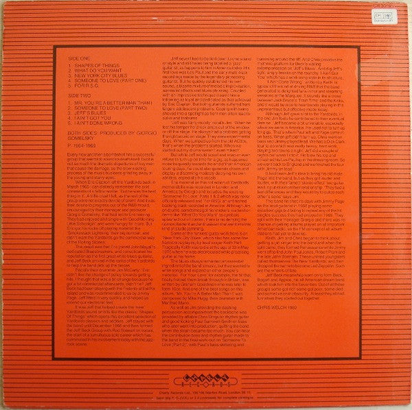 The Yardbirds Featuring Jeff Beck