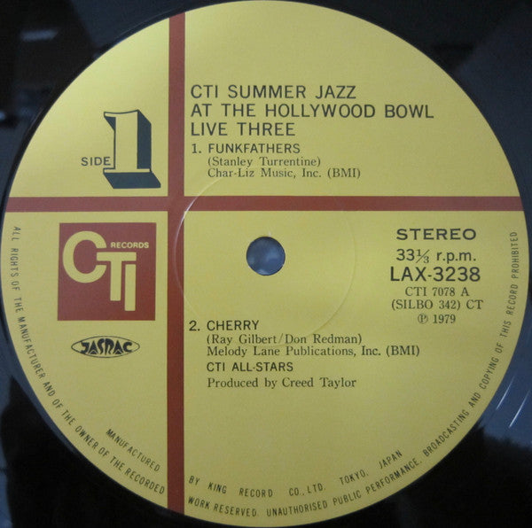 CTI Summer Jazz At The Hollywood Bowl Live Three