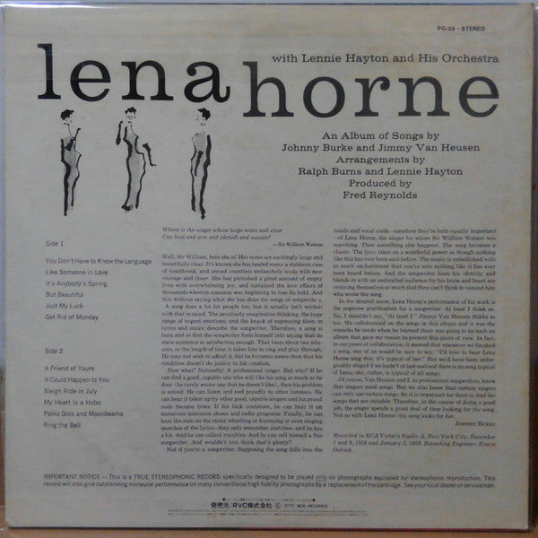 Songs By Burke And Van Heusen