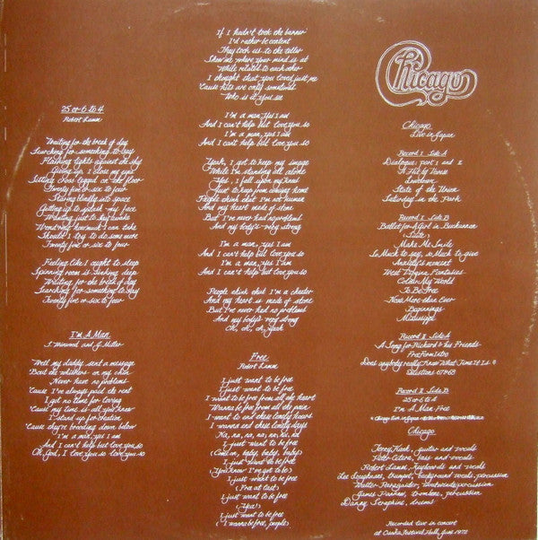 Chicago Live In Japan