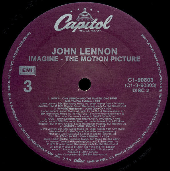 Imagine: John Lennon, Music From The Motion Picture