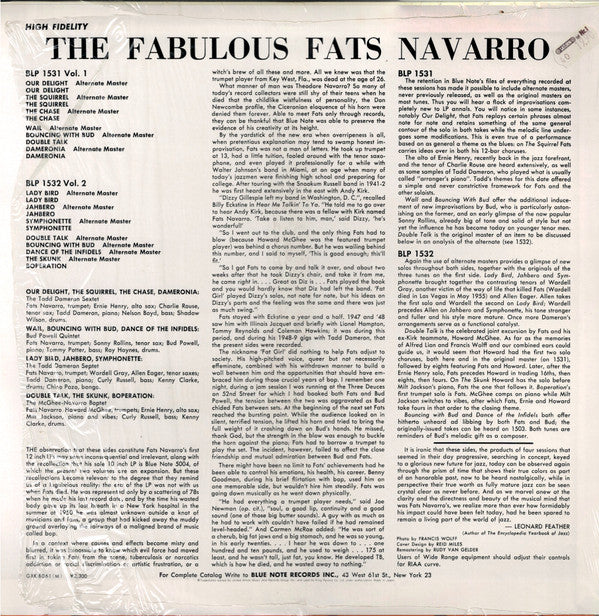 The Fabulous Fats Navarro Volume 2