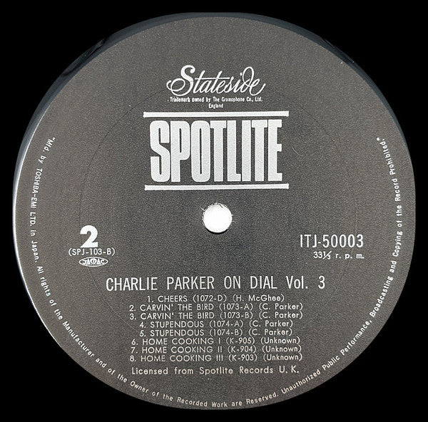 Charlie Parker On Dial Volume 3