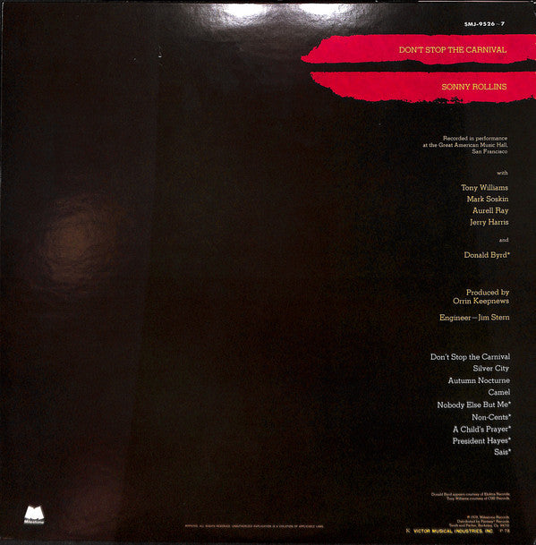 Don't Stop The Carnival