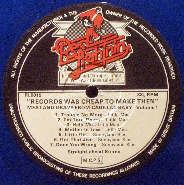 Records Was Cheap To Make Then