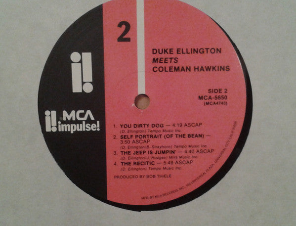 Duke Ellington Meets Coleman Hawkins