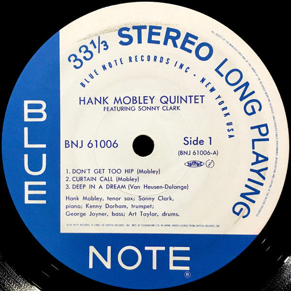 Hank Mobley Quintet Featuring Sonny Clark