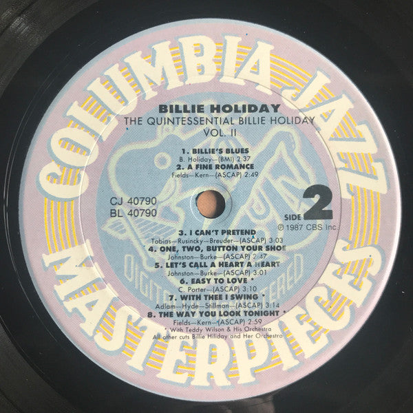 The Quintessential Billie Holiday Volume 2