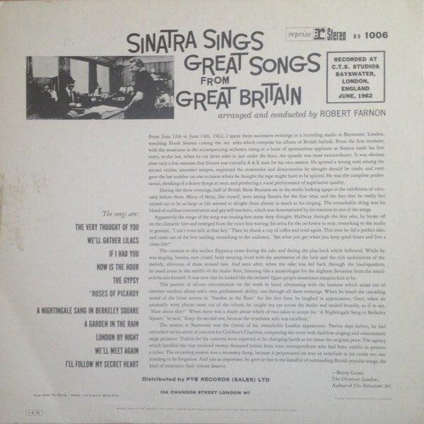Sinatra Sings Great Songs From Great Britain