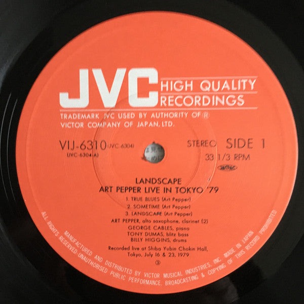 Landscape - Art Pepper Live In Tokyo '79