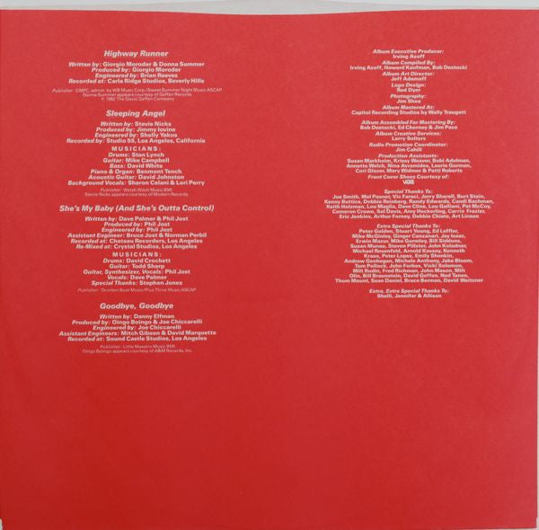 Fast Times At Ridgemont High • Music From The Motion Picture