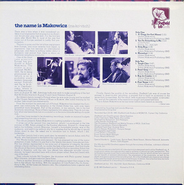 The Name Is Makowicz (Ma-kó-vitch)