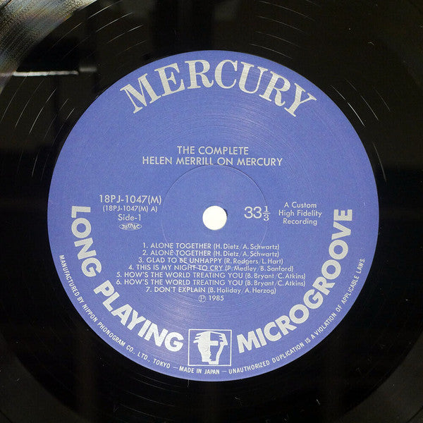 The Complete Helen Merrill On Mercury