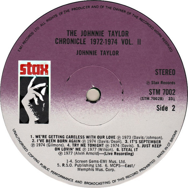 The Johnnie Taylor Chronicle Volume Two 1972-1974
