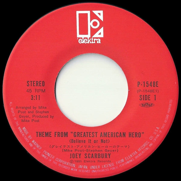 Theme From "The Greatest American Hero" (Believe It Or Not)