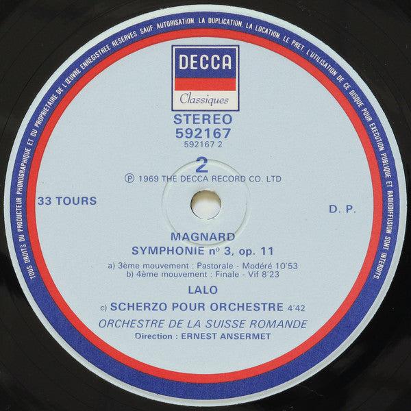 Symphonie №3 / Scherzo Pour Orchestre