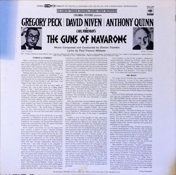 The Guns Of Navarone (The Dimitri Tiomkin Original Soundtrack Recording)