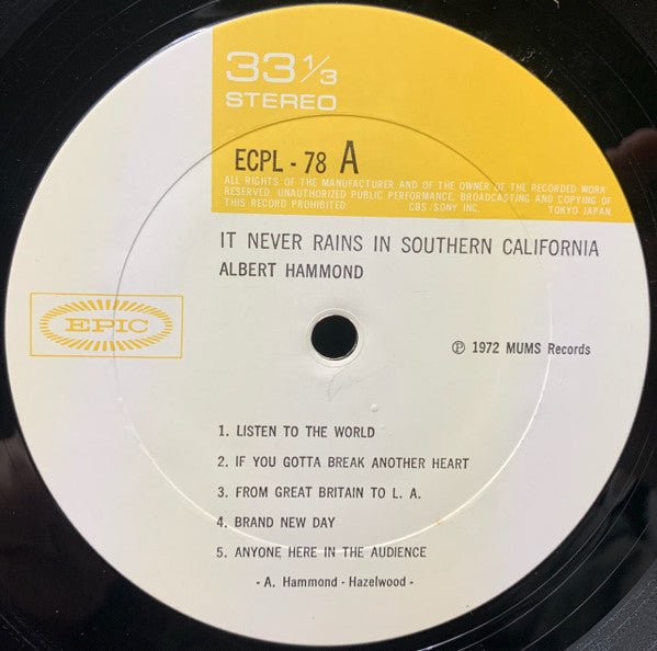 It Never Rains In Southern California