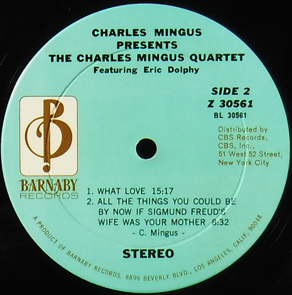 Charles Mingus Presents The Charles Mingus Quartet Featuring Eric Dolphy