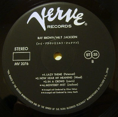Ray Brown / Milt Jackson