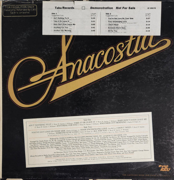 Master Release: Anacostia by Anacostia
