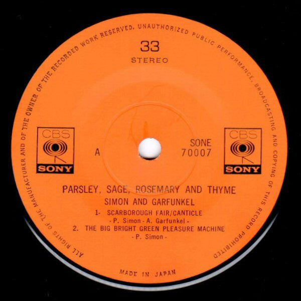 Parsley, Sage, Rosemary And Thyme