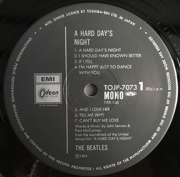 A Hard Day's Night = ビートルズがやって来る ヤァ!ヤァ!ヤァ!