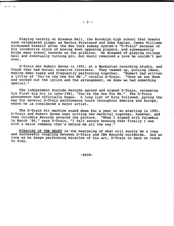 Miracles Of The Heart