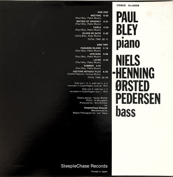Paul Bley / NHØP