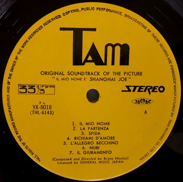 Il Mio Nome E' Shanghai Joe (Original Soundtrack Recording)