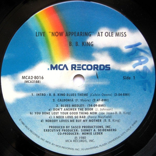 B.B. King "Now Appearing" At Ole Miss