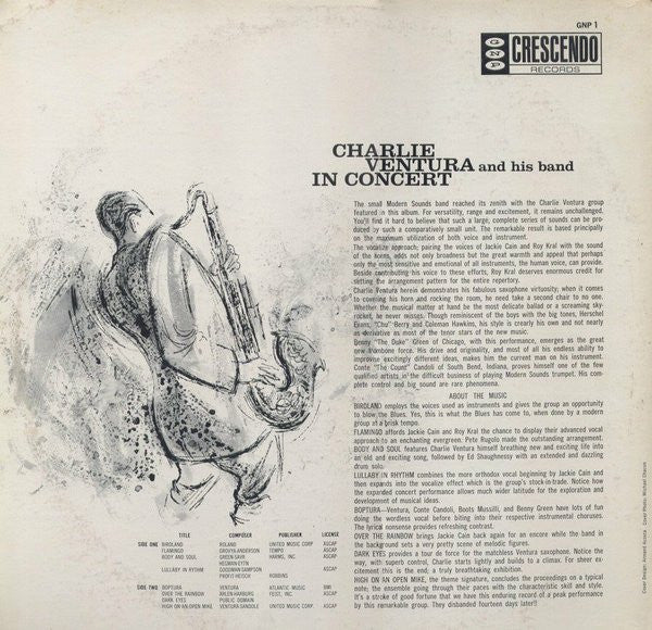 Charlie Ventura And His Band In Concert