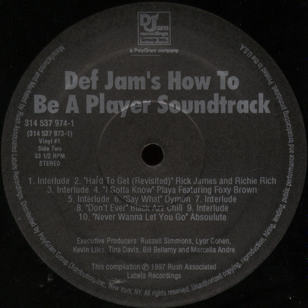Def Jam's How To Be A Player Soundtrack