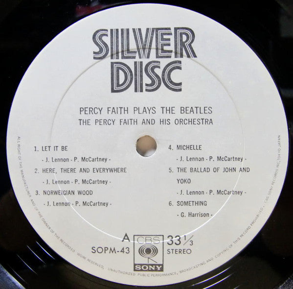 Percy Faith Plays The Beatles