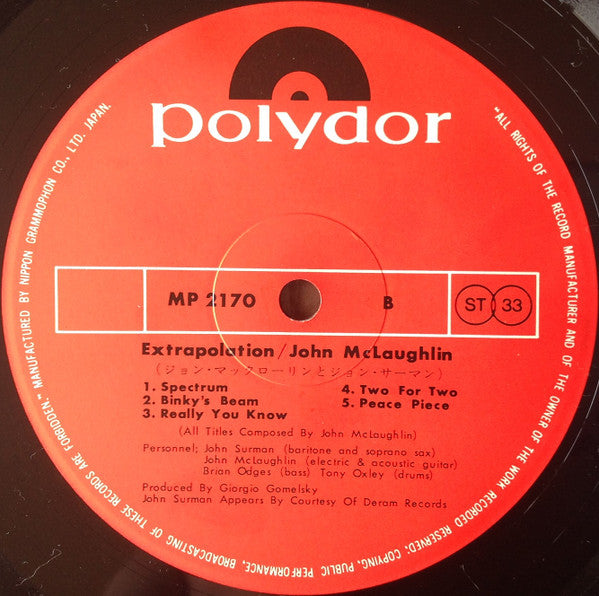 Extrapolation = ジョン・マックローリンとジョン・サーマン