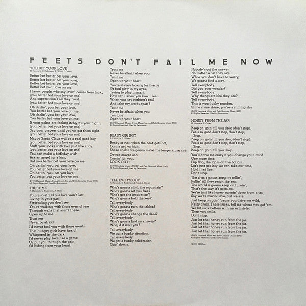 Feets Don't Fail Me Now