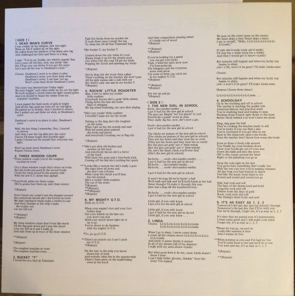 Dead Man's Curve/The New Girl In School