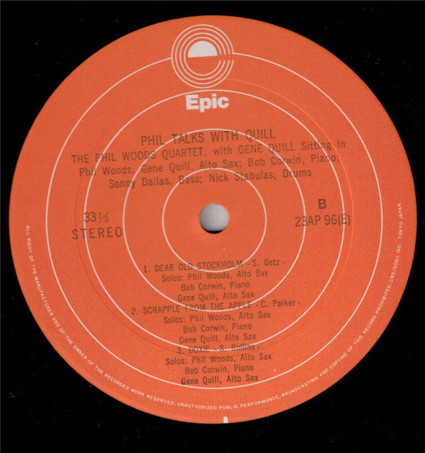Phil Talks With Quill (The Phil Woods Quartet With Gene Quill Sitting In)