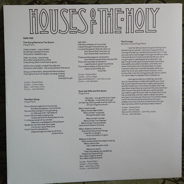 Houses Of The Holy = 聖なる館