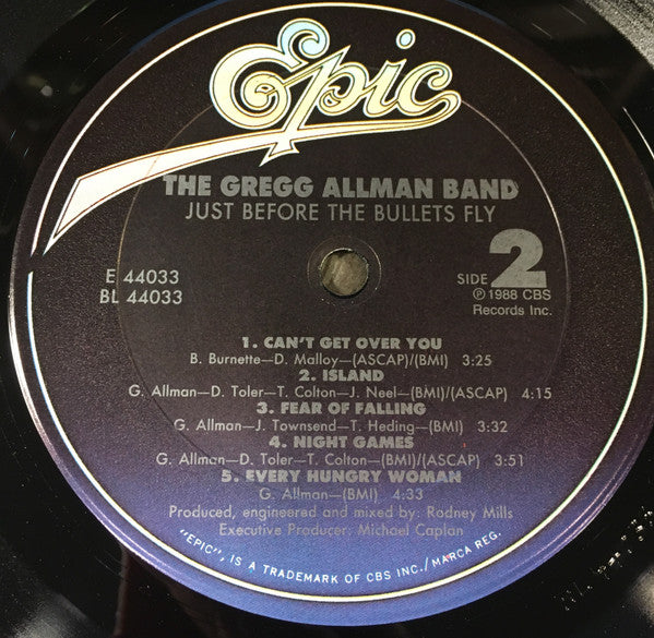 Just Before The Bullets Fly