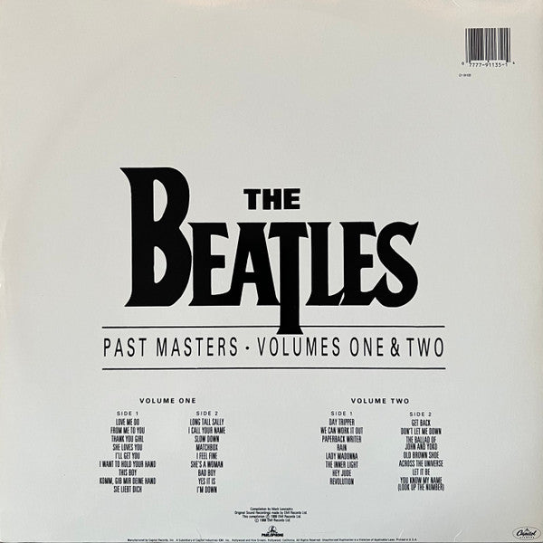 Past Masters - Volumes One & Two