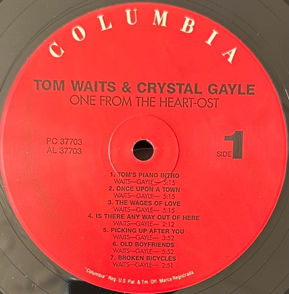 One From The Heart - The Original Motion Picture Soundtrack Of Francis Coppola's Movie