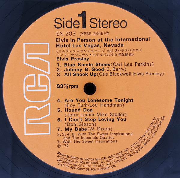 Elvis In Person At The International Hotel