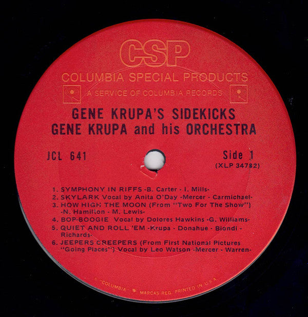 Gene Krupa's Sidekicks