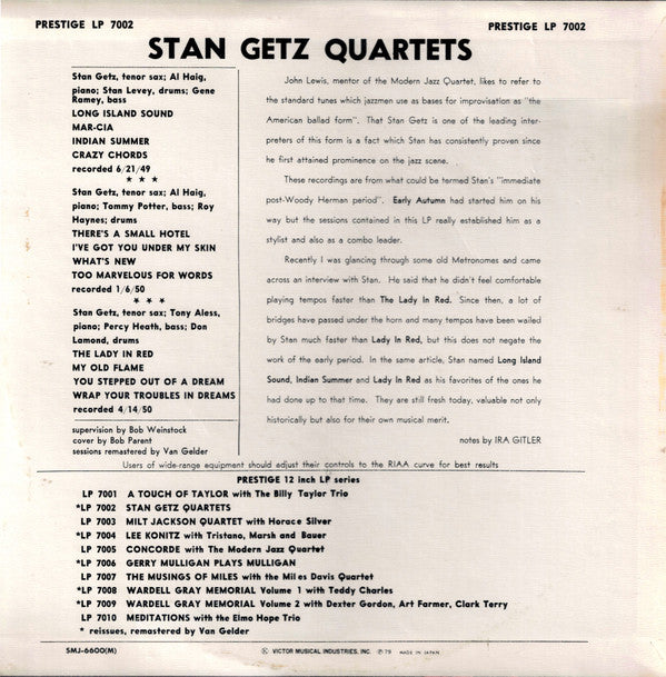 Stan Getz Quartets