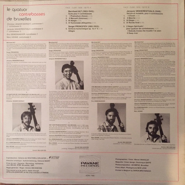 Le Quatuor De Contrebasses De Bruxelles