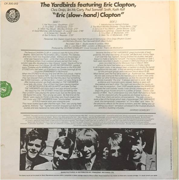 Eric (Slow-Hand) Clapton