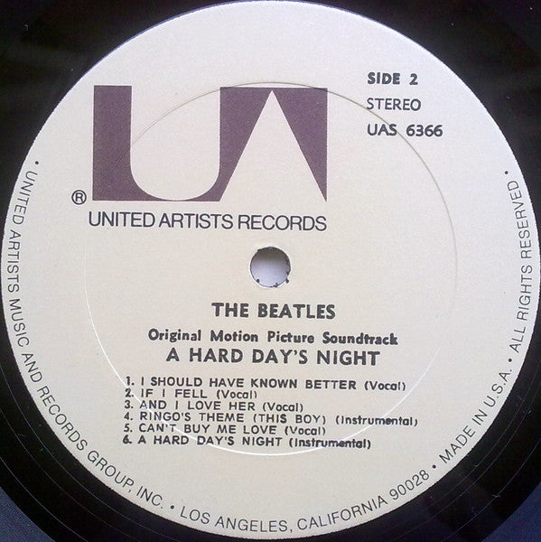 A Hard Day's Night (Original Motion Picture Sound Track)